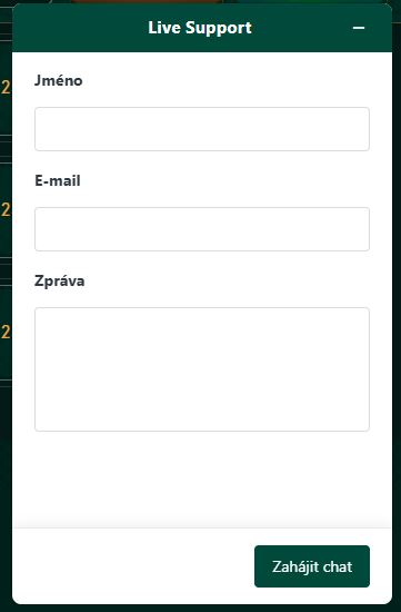 Zahajte živý chat se zákaznickou podporou a vyřešte své dotazy okamžitě 