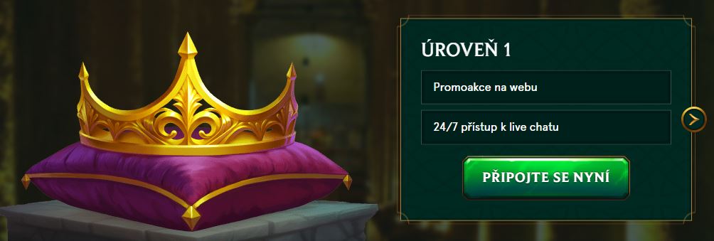 Vstupte do VIP programu a užívejte si exkluzivní výhody již od první úrovně