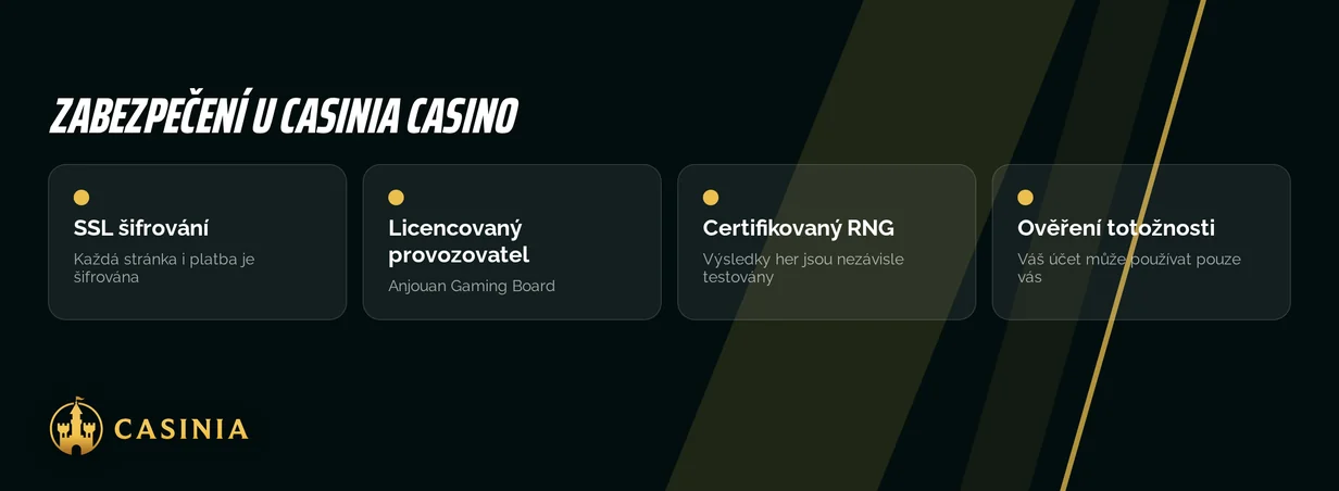 Prověřte zabezpečení a licenci.