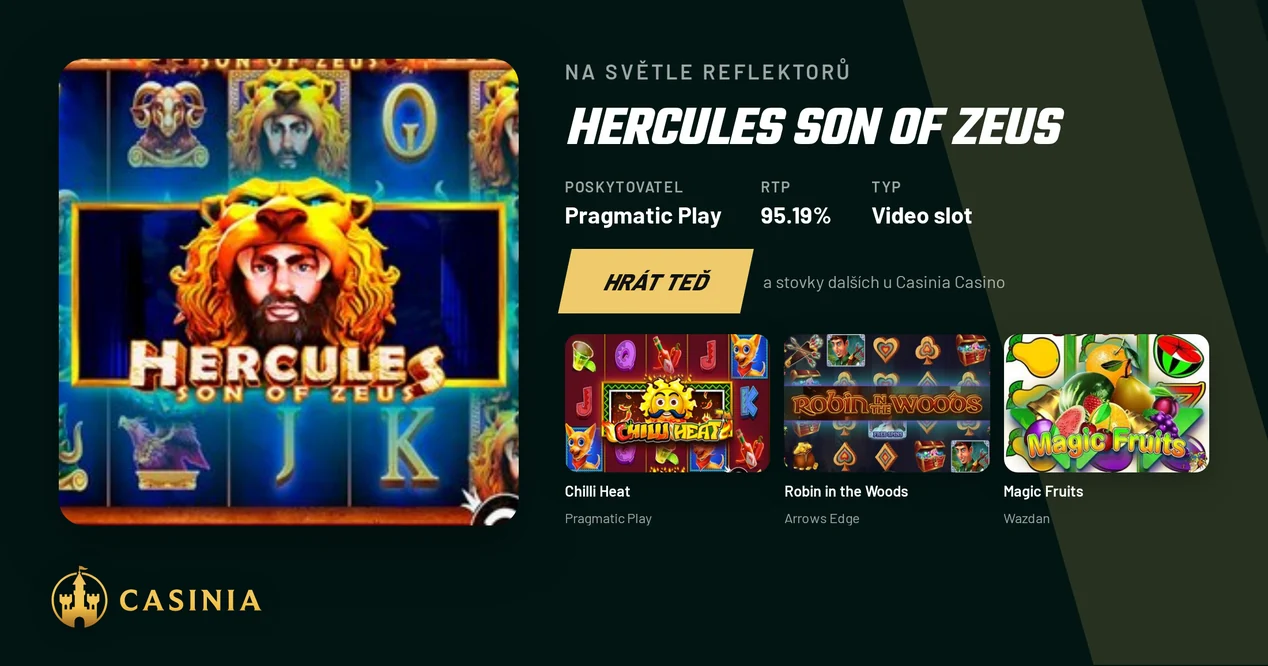 Zatočte na Herculesově slotu.